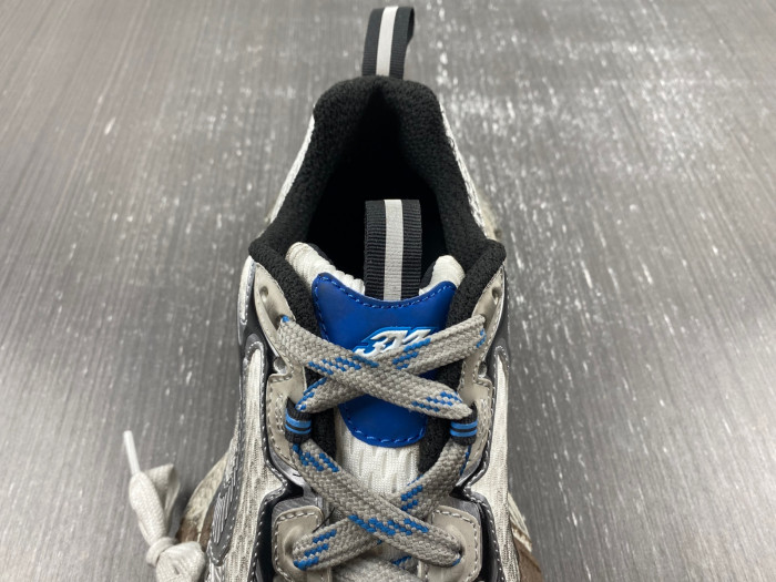 B*ALENCIAGA 3XL SNEAKER WORN-OUT IN DARK GREY 734734 W3XL2 9065