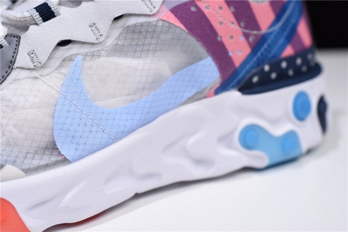 Parra x Nike React Element 87 White/Multi-Color AQ3057-100