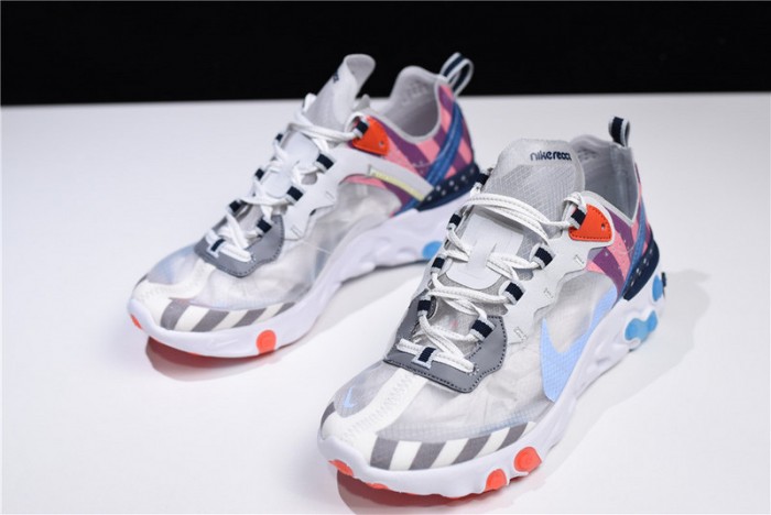 Parra x Nike React Element 87 White/Multi-Color AQ3057-100