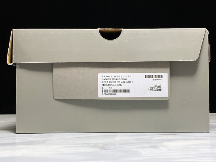 BL SNEAKER TESS.S.GOMMA BLACK FLUORESCENT YELLOW BLUE 542023 W1GB8 3443