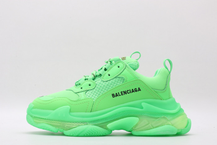 BL Triple S Neon Green - 541624 W09OL 3801