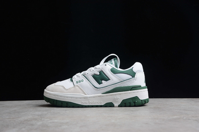 NEW BALANCE 550 WHITE GREEN BB550WT1