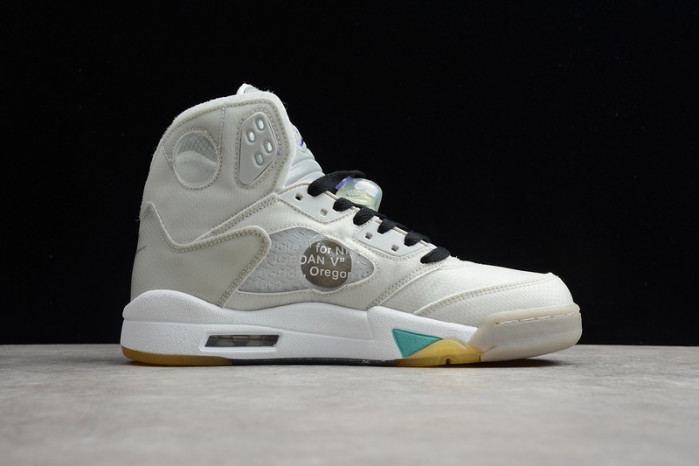 OW Air Jordan 5 SP Grey Green CT8480-105
