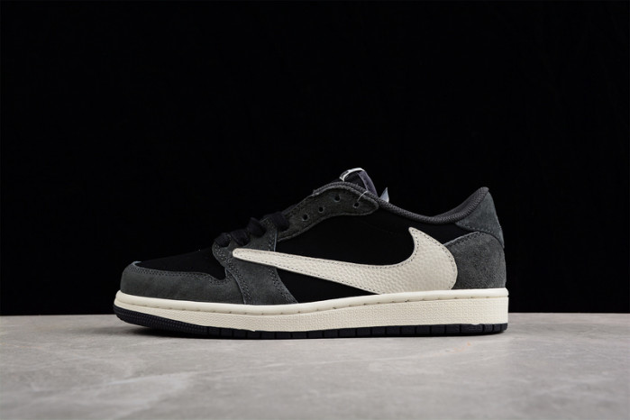 TRAVIS SCOTT X AIR JORDAN 1 LOW OG “BLACK/PHANTOM” DM7866-001