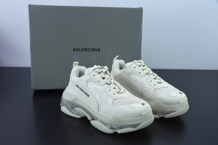 BL TRIPLE S TRAINERS CLEAR SOLE gold and white 541624 W09O1 9005