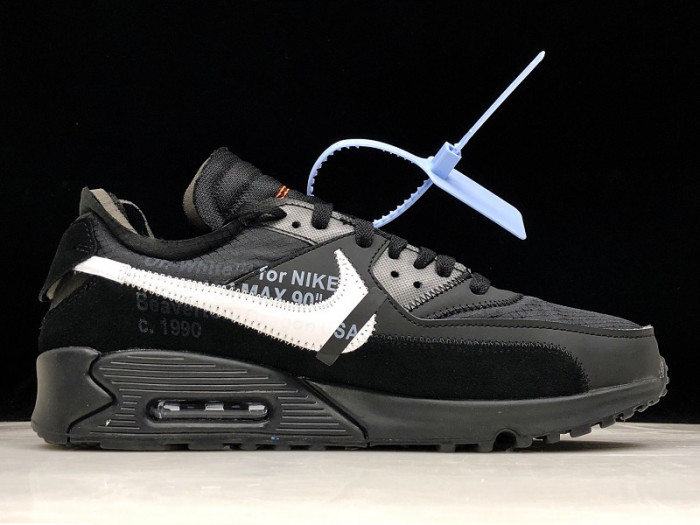 OW Nike Air Max 90 Black Cone White AA7293-001