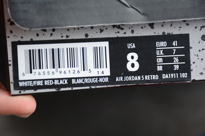 Air Jordan 5 Fire Red DA1911-102