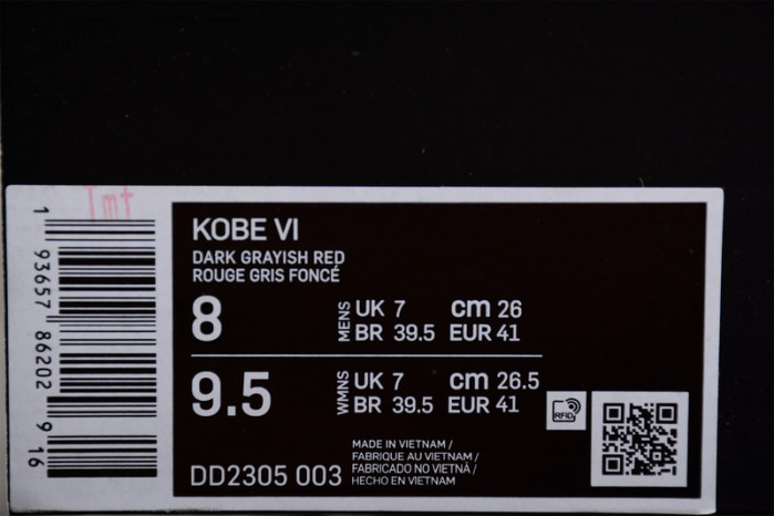 Nike Kobe 6 Protro 3D Hollywood DD2305-003