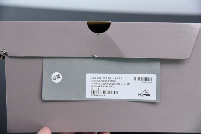 BL TRIPLE S TRAINERS CLEAR SOLE BLUE ADN RED 541624 W09O1 2120