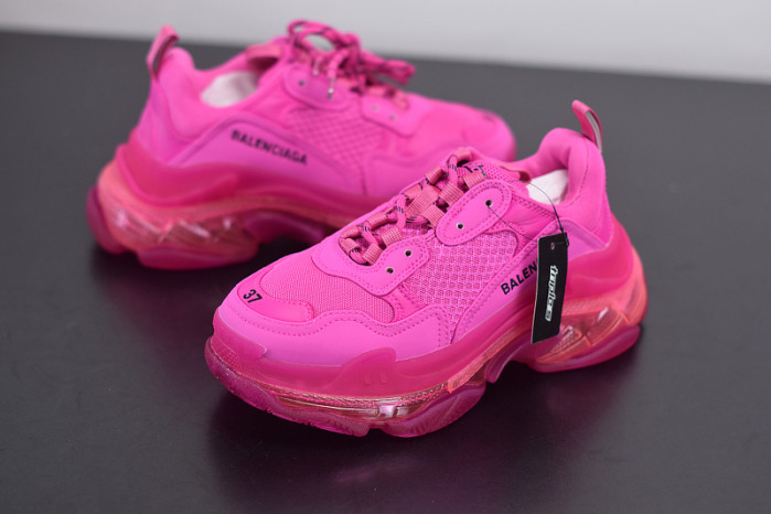 BL TRIPLE S TRAINERS CLEAR SOLE BLUE ADN RED 541624 W09O1 2132