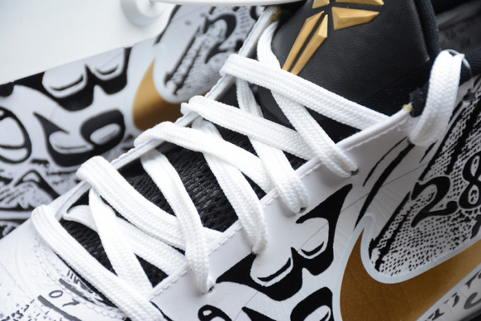 KOBE 5 PROTRO BLACK/WHITE/GOLD CT8044-100