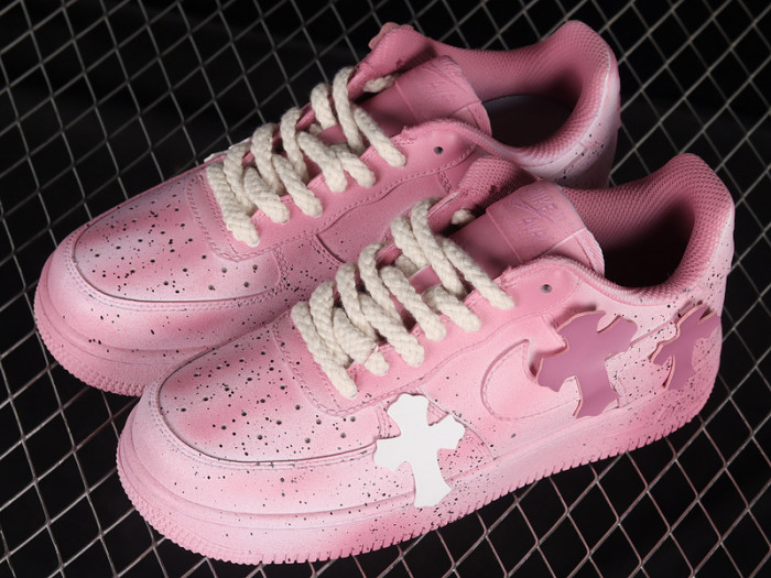 NIKE AIR FORCE 1 "Pink Chrome Hearts" DD8959-100