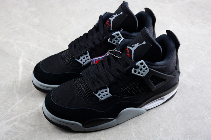 AIR JORDAN 4 “BLACK CANVAS” DH7138-006