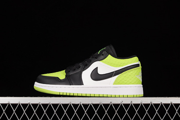 AIR JORDAN 1 LOW "VIVID GREEN SNAKESKIN'' DX4446-301