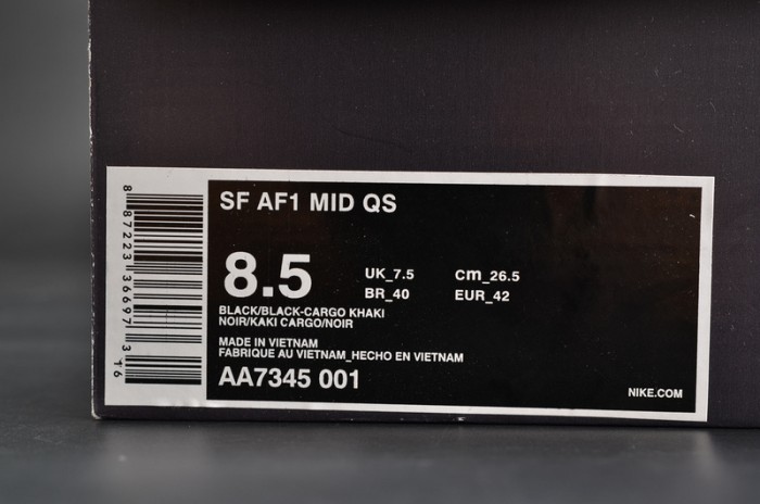 Nike Air Force 1 Mid “Tiger Camo” black mens AA7345-001