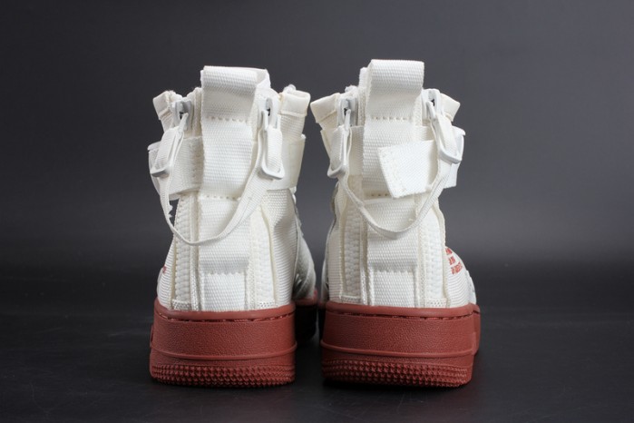 NIKE SF AIR FORCE 1 MID "RED IVORY" WHITE MENS 917753-100