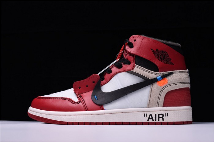 OW Air Jordan 1 Retro Chicago The Ten AA3834-101