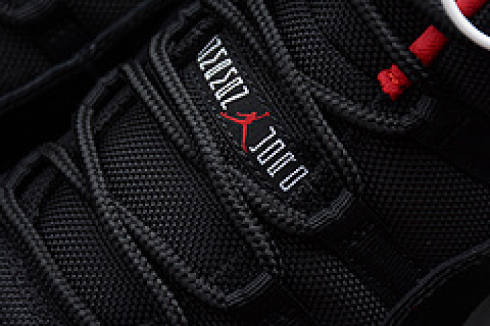 AIR JORDAN 11 RETRO LOW "BRED" BLACK/ RED mens 528895-012