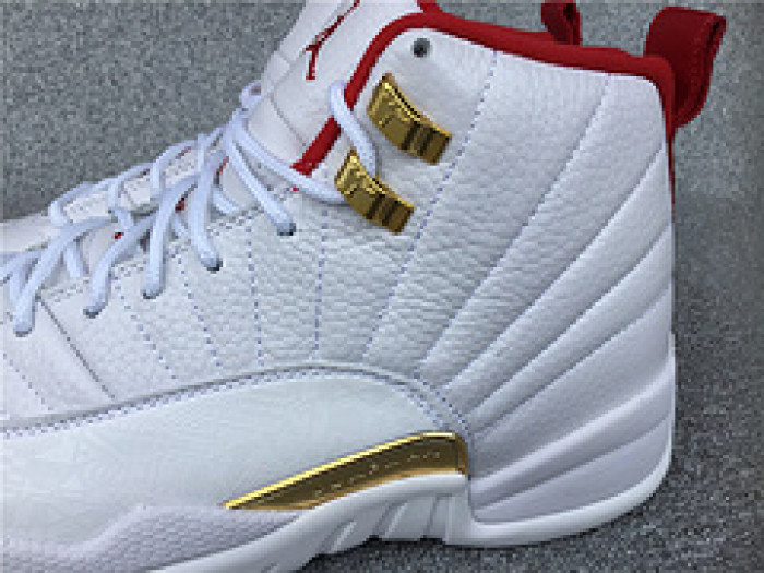 Air Jordan 12 FIBA White University Red 130690-107