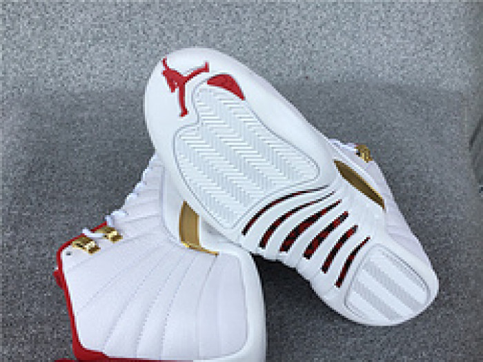 Air Jordan 12 FIBA White University Red 130690-107